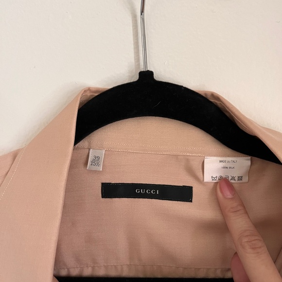 Gucci Men’s 100% Silk Dress Shirt - Picture 2 of 5